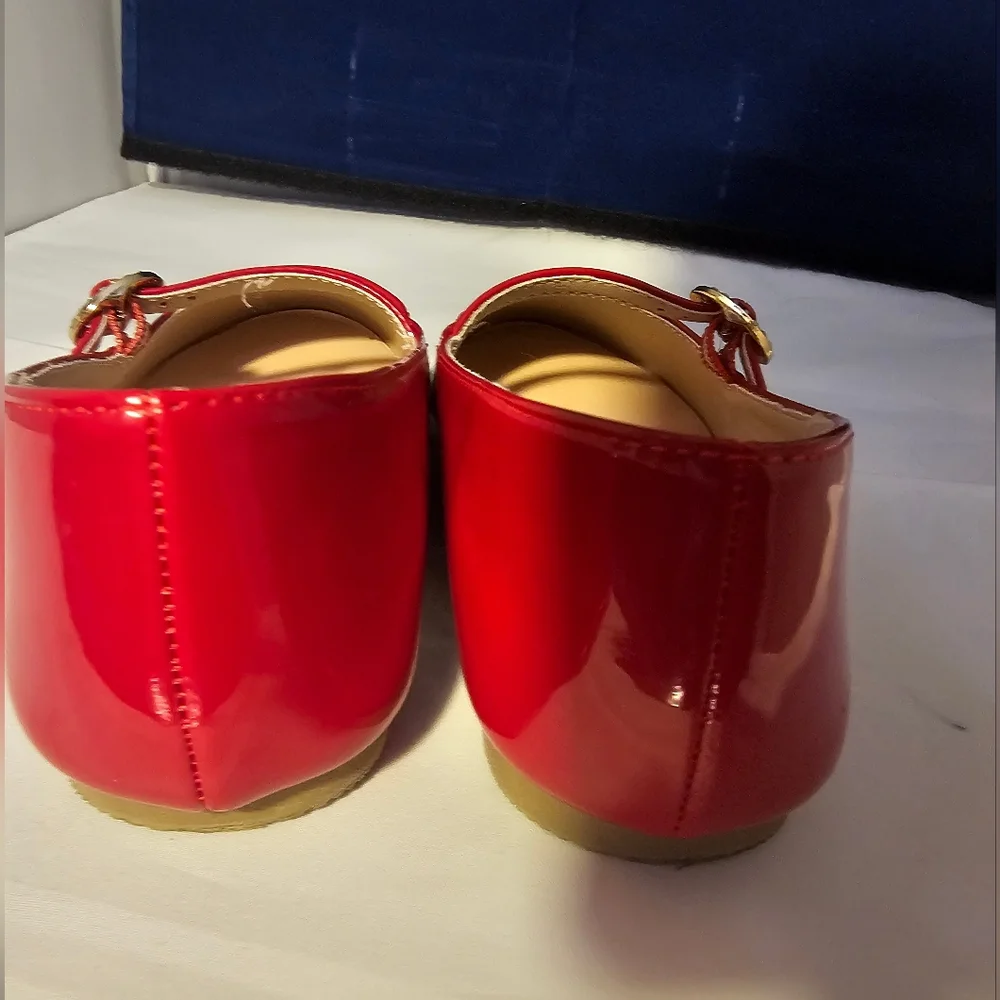 Gymboree Girls Elegant Red Flats Sz 11 Toddler